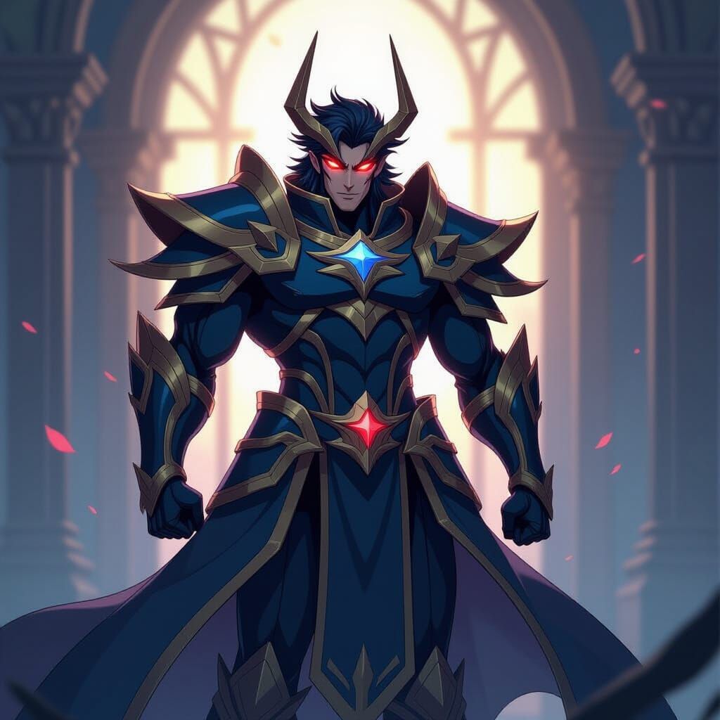 Jarvan IV in Flat Manga Scan Style