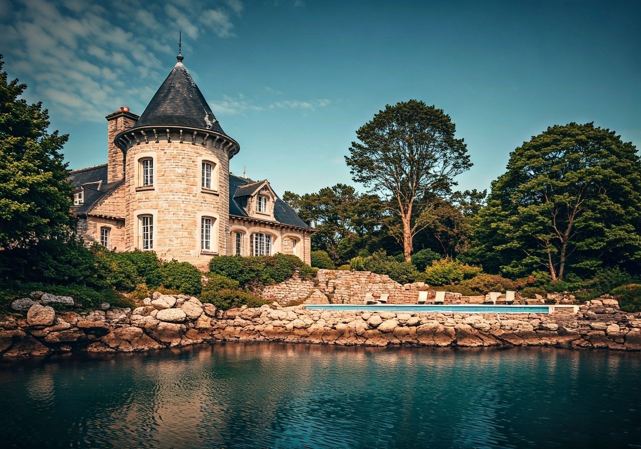 Rustic Art Nouveau Dream House with Pool