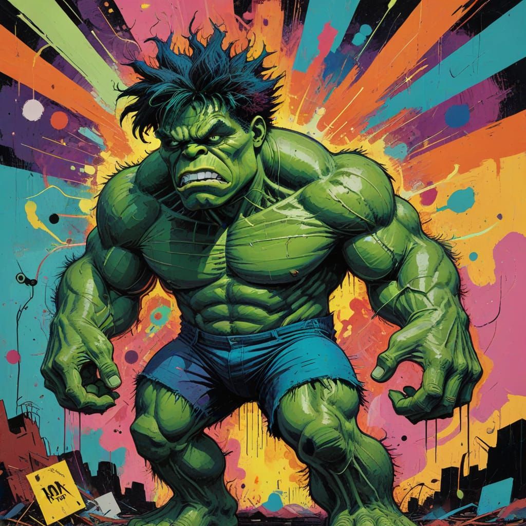 The Hulk 2 by Basquiat and DiTerlizzi