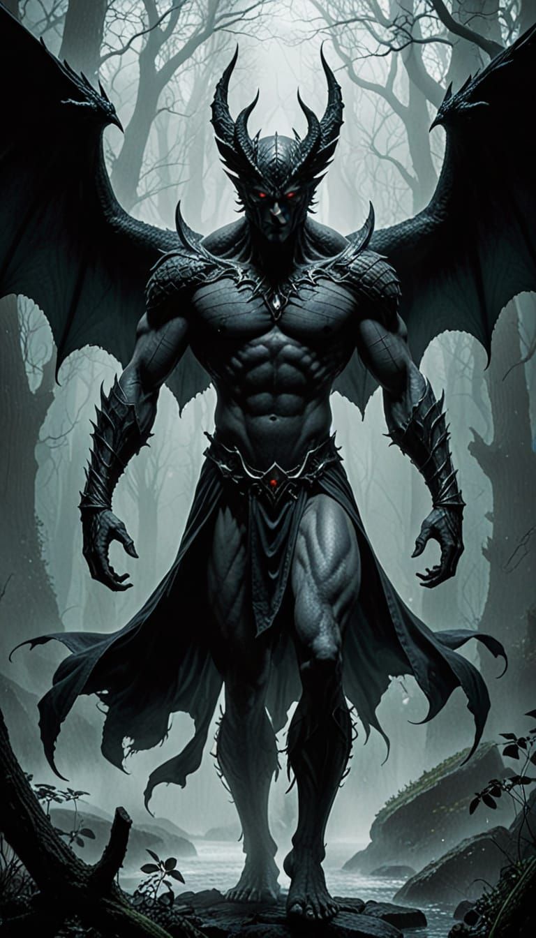 Mystical Being in Dark Fantasy Setting