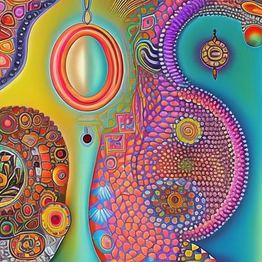 Surreal Naive-Art Portrait with Cell-Shading