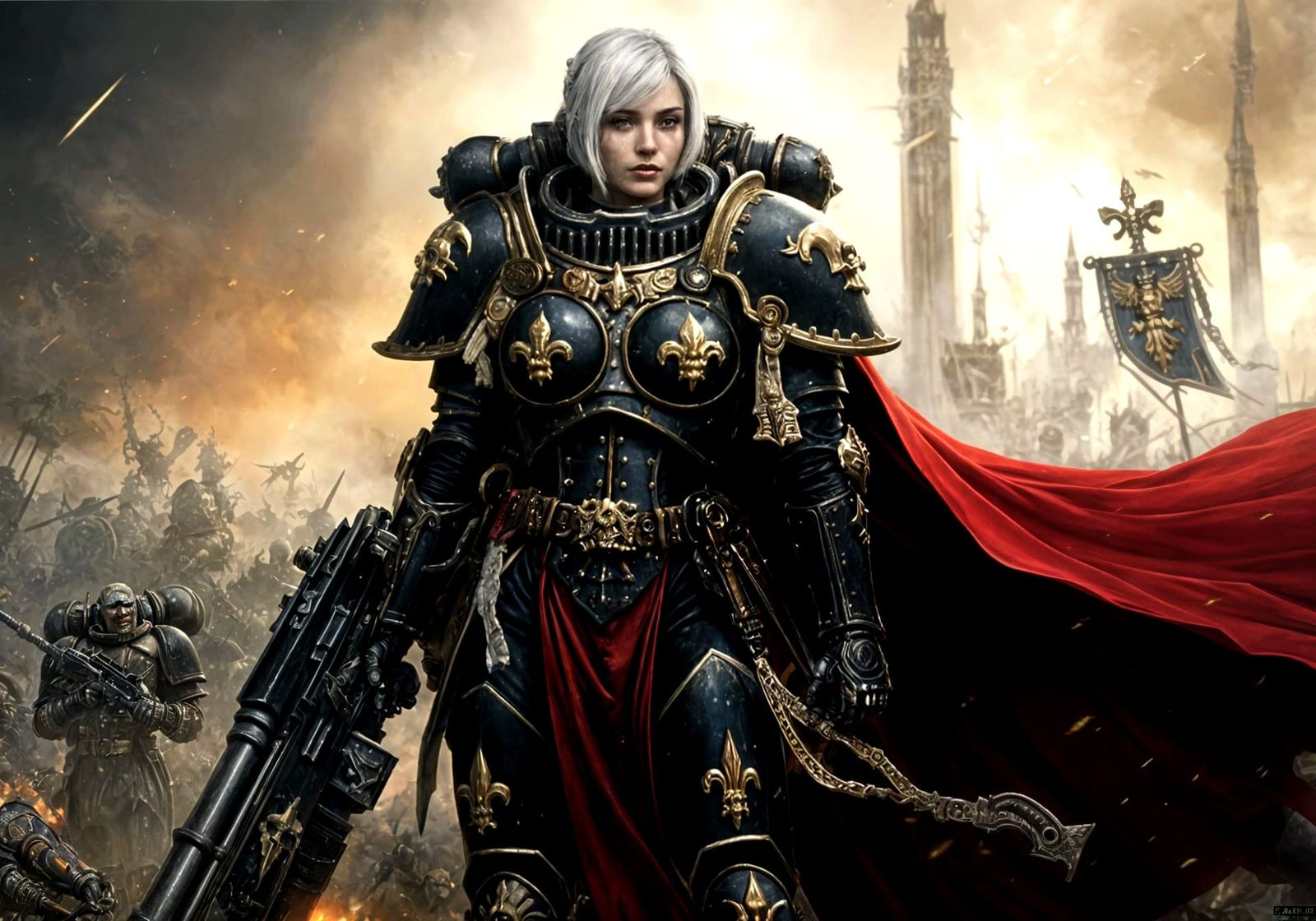 Adepta Sororitas (Sister of Battle) on the battlefield