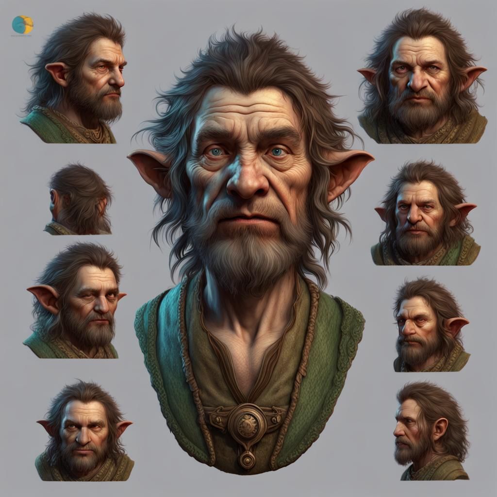 Gruff Halfling Druid