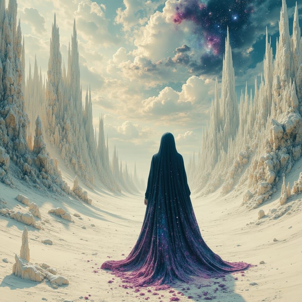 Colossal Constellation Figure in Glass Desert