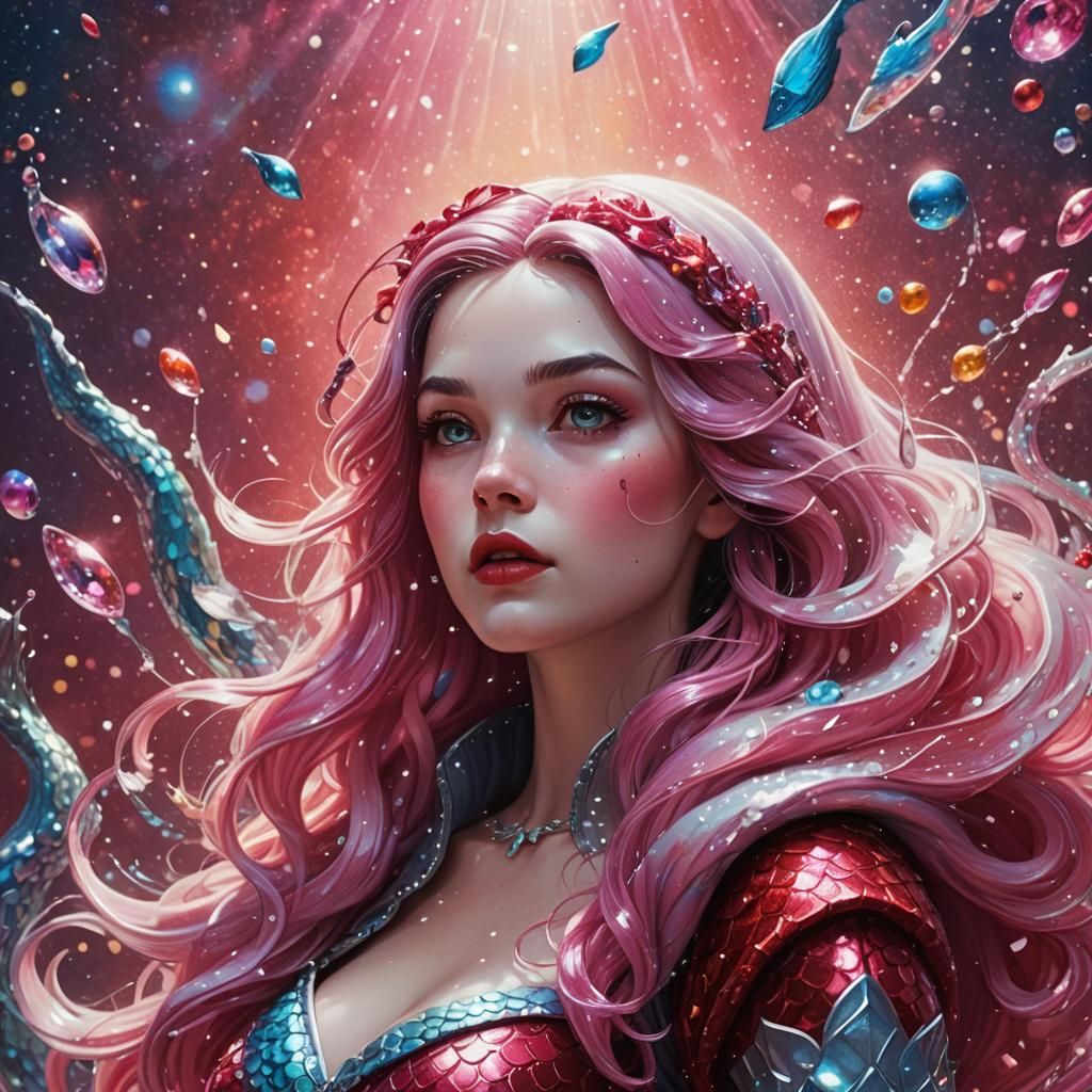 Snow White and Red Riding Hood Space Mermaid