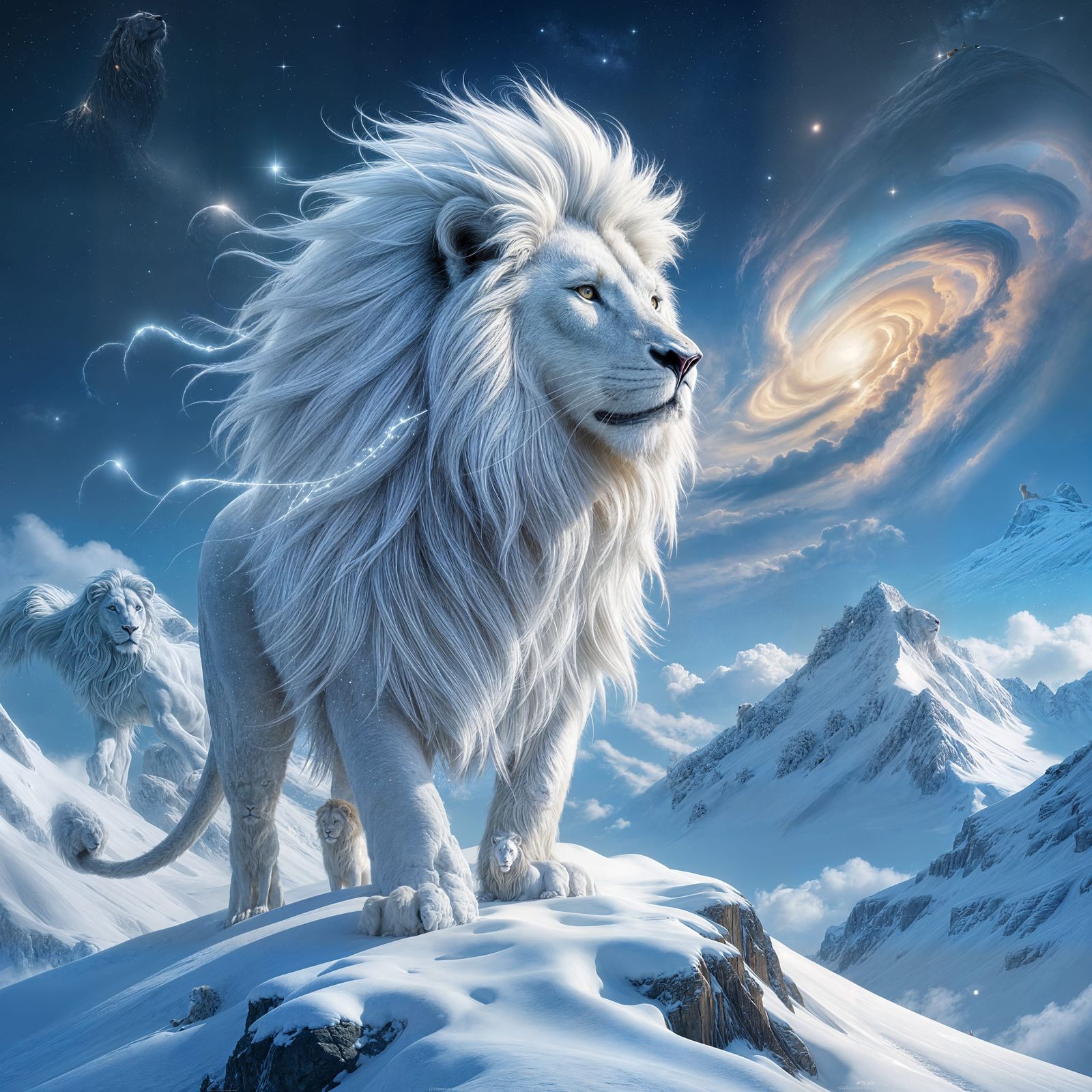 Braided White Lion Nebula Stargazer