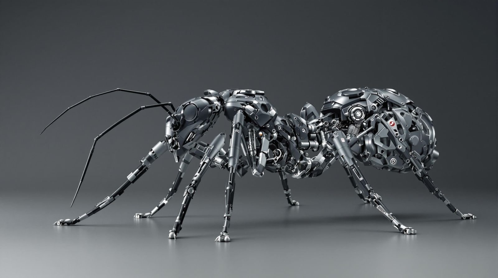 Robotic Ant in Futuristic Industrial Style
