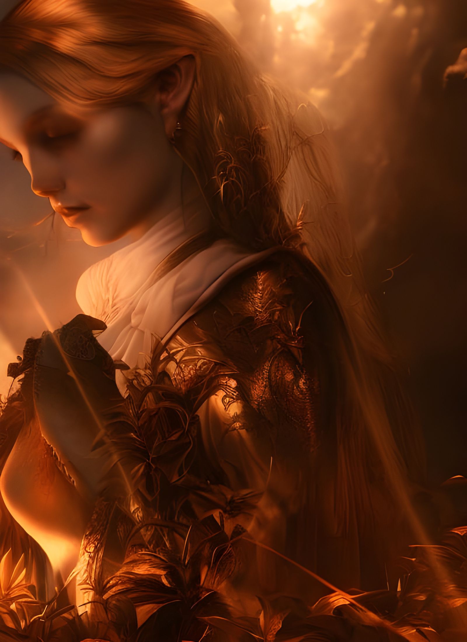 Dreamy World of Love in Hyperrealist Style