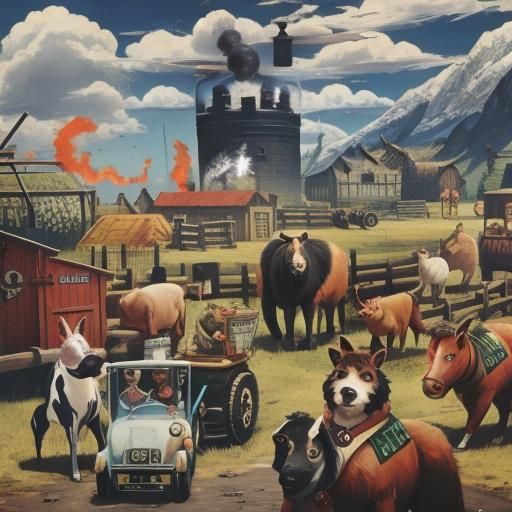 Animal Farm: An Allegorical Scene