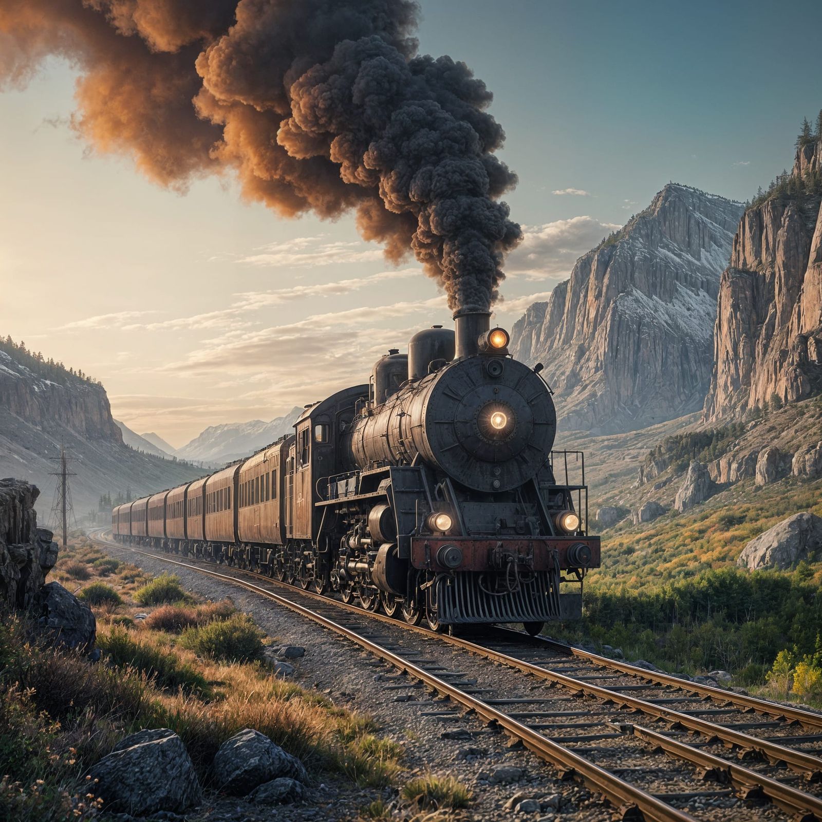 Steam Era Railroading Whispers in Rocky Mountains