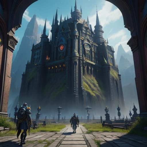 Detailed Minion Matte Painting in Deep Color