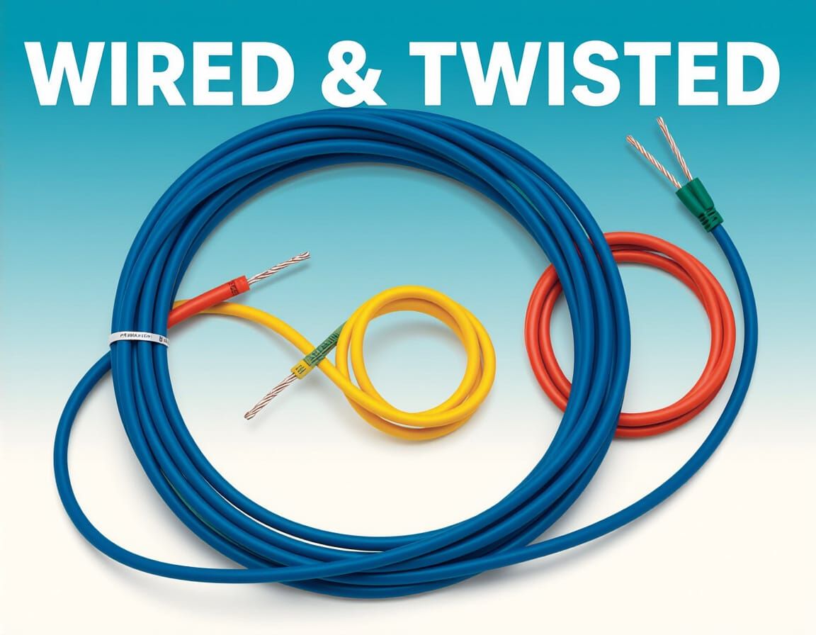 Abstract Wired Metal Twisted Interconnections