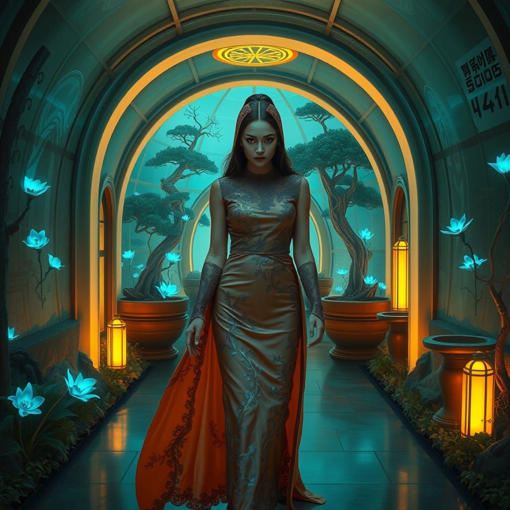 Ethereal Fremen Sith in Art Nouveau Dreamscape