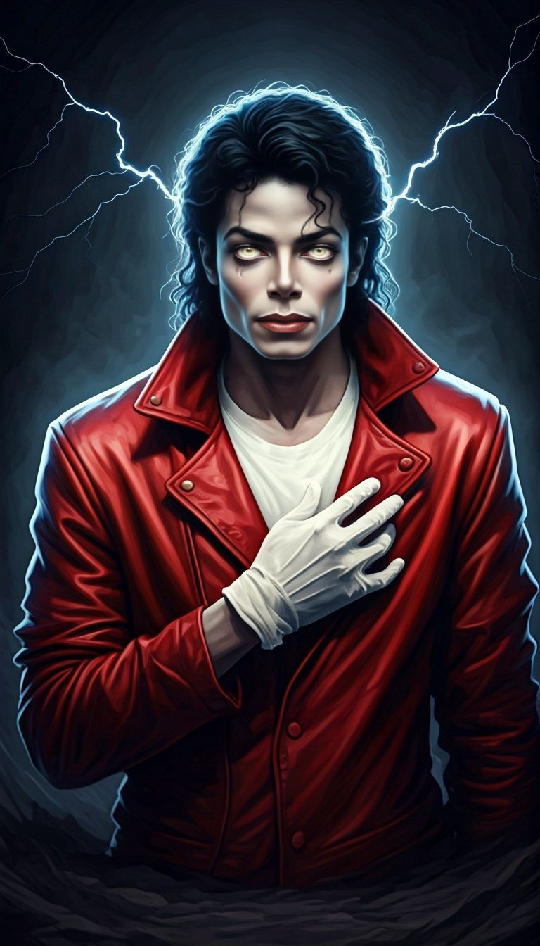 Michael Jackson Emerges in Dark Art Style
