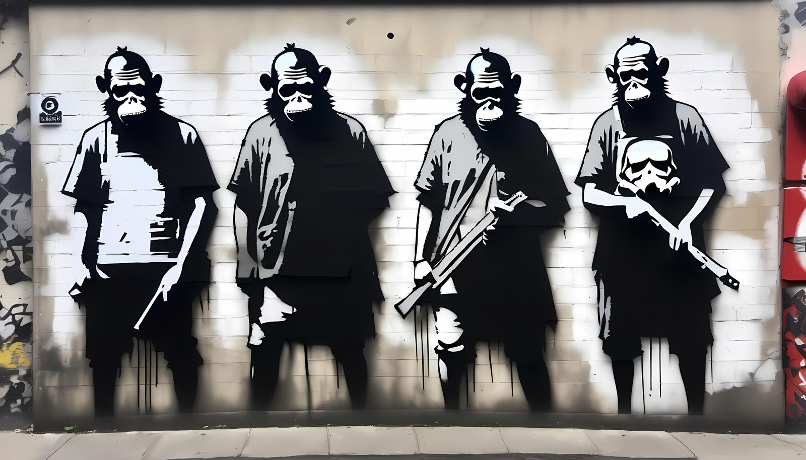 Grunge Street Art by Banksy