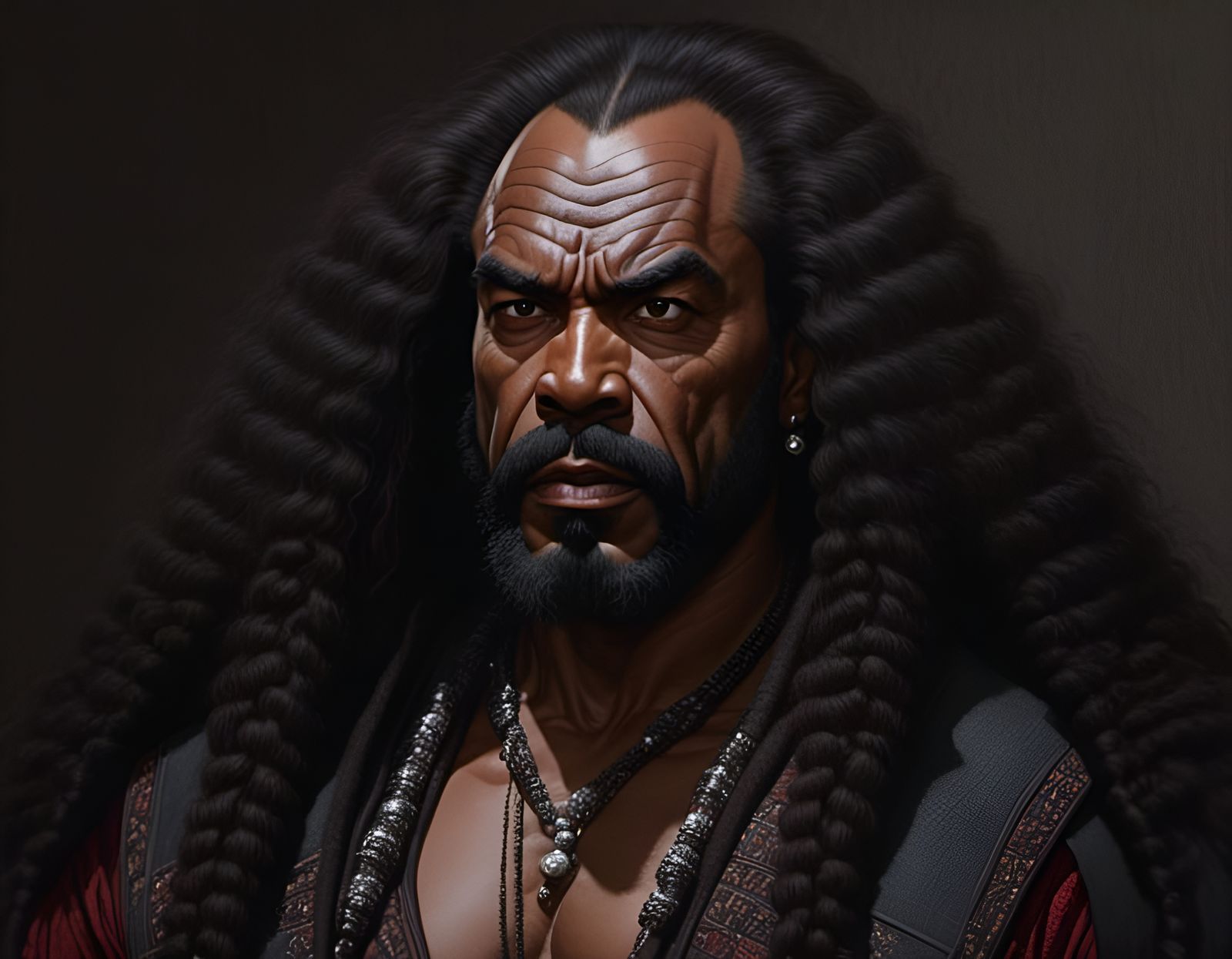 Detailed Portrait of a Klingon Officer