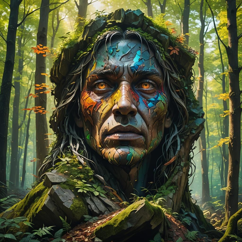 Mysterious Landmark in Hyperrealistic Splash Art