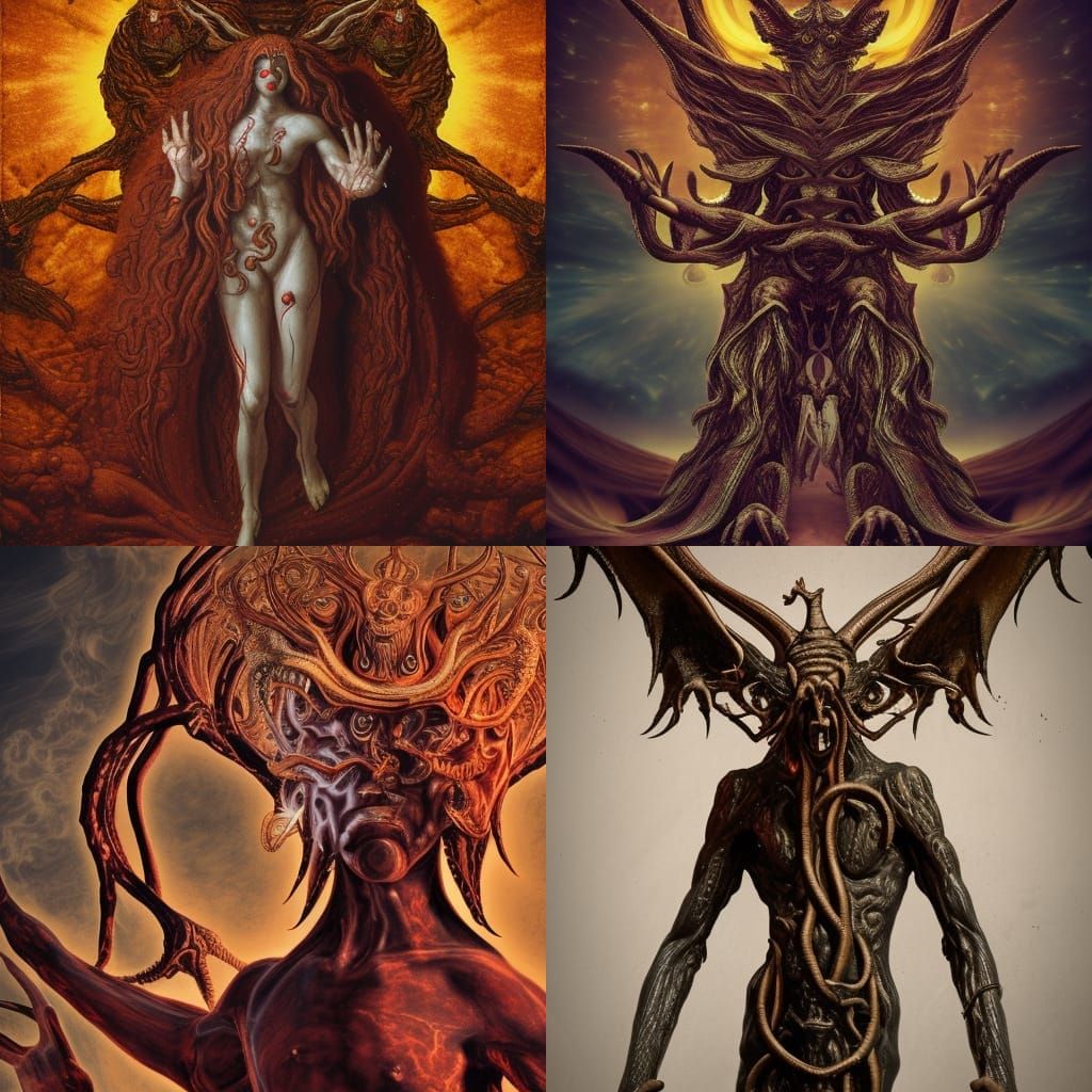 Behold, The Demiurge, Yaldabaoth. The most cursed entity in the cosmos. He wants only chaos and suffering.