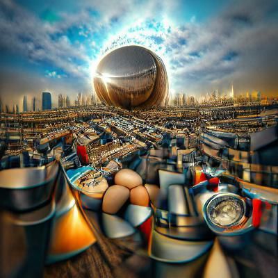 Post-Apocalyptic City in Photorealistic Surrealism