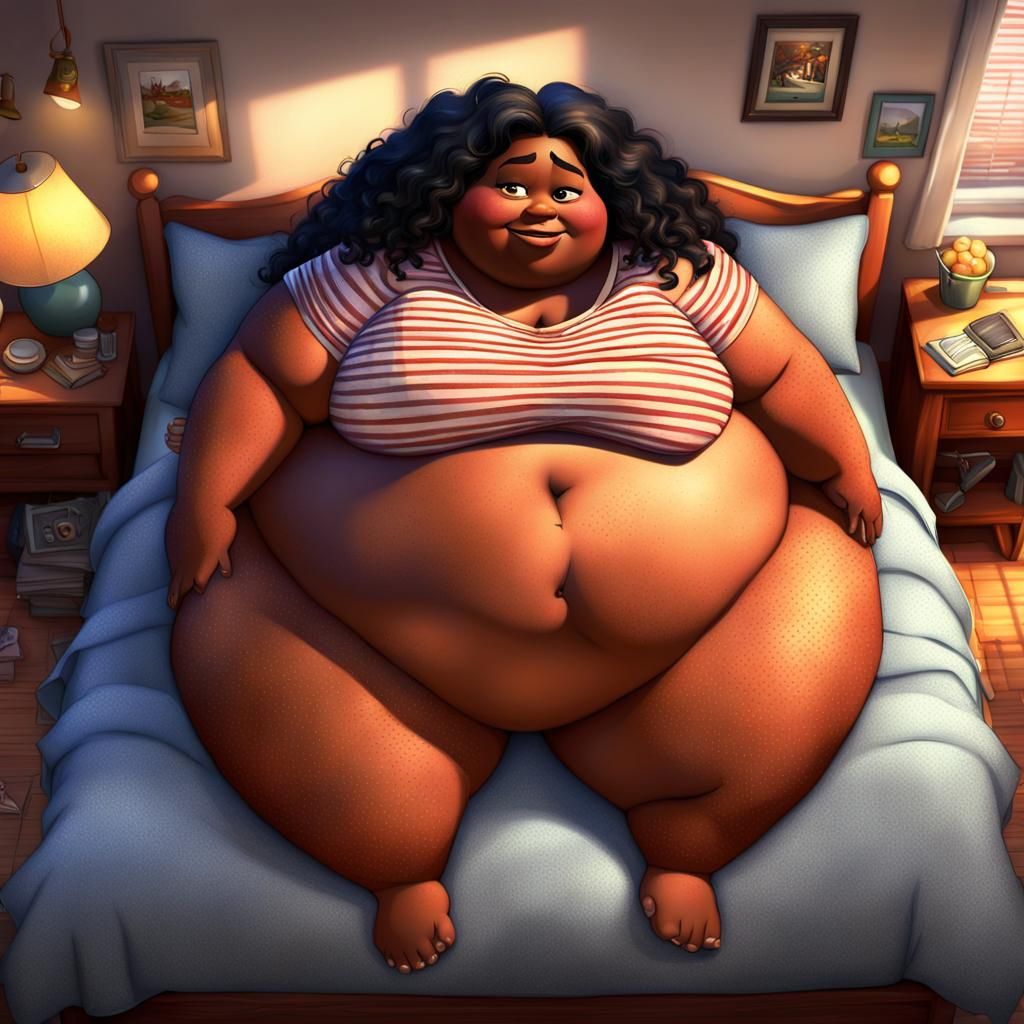 Young Girl Ill in Bed: Pixar-Style 3D Render