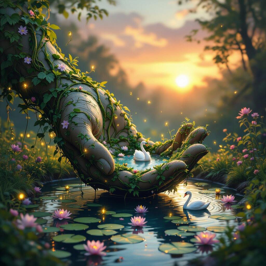 Palm of Petals 🌺🤲