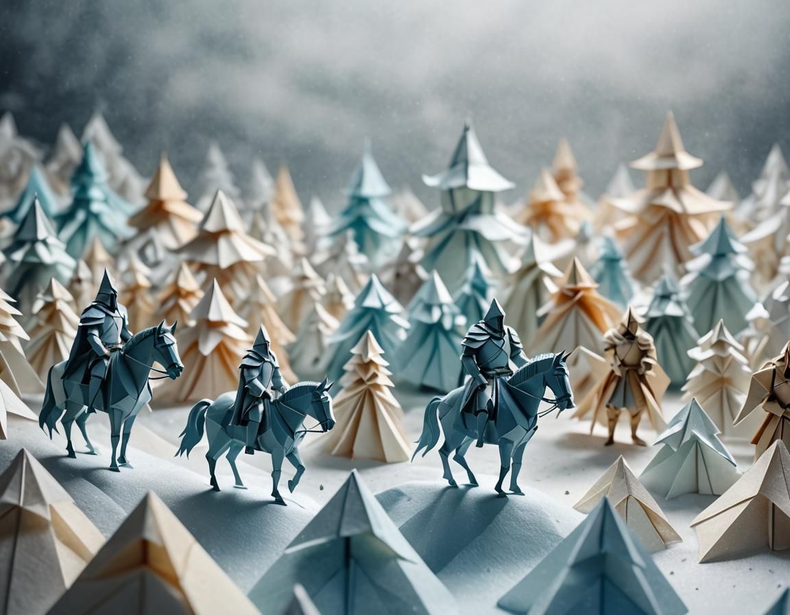 Origami Knights of the Frozen Tundra