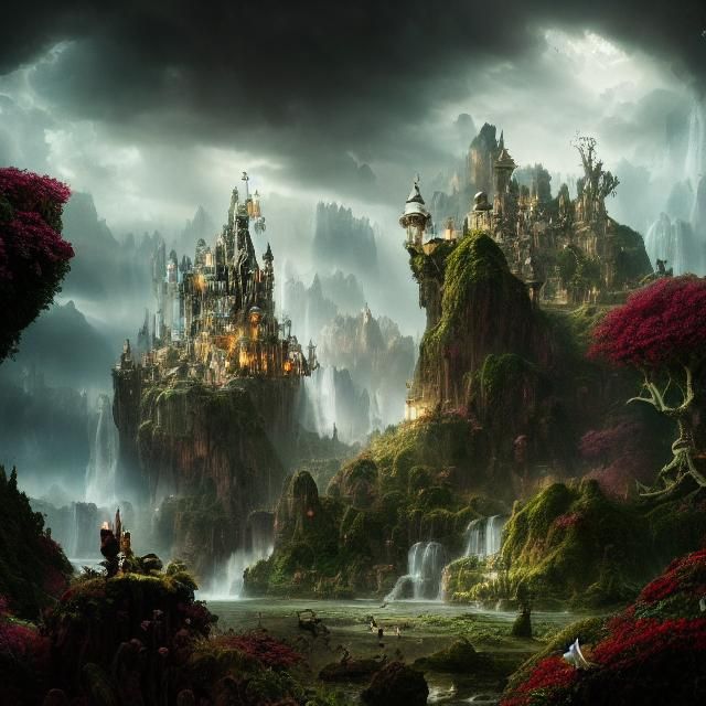Epic Wonderland: Cinematic Digital Matte Painting