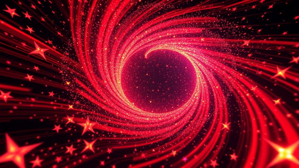 Whirling Stars in a Deep Cosmic Vortex