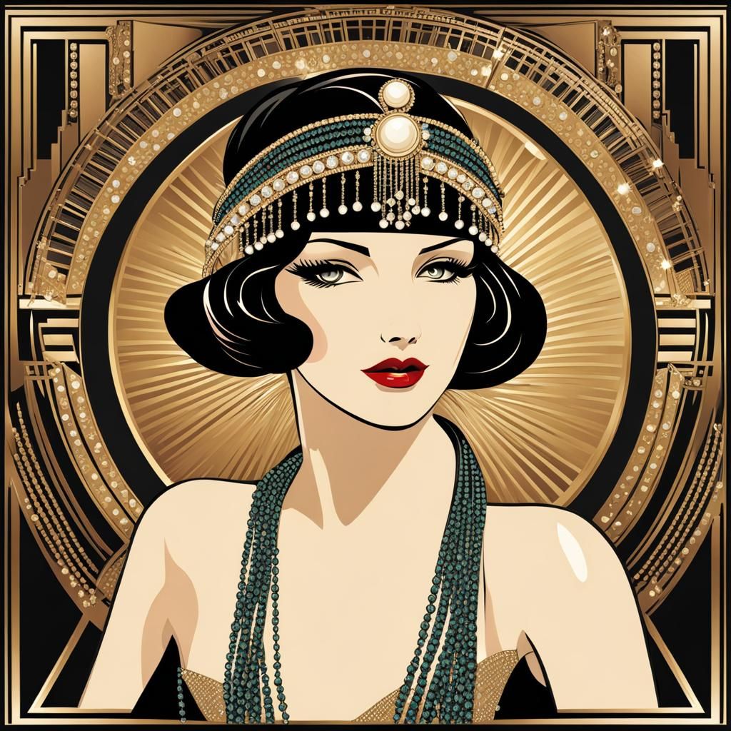Woman art deco