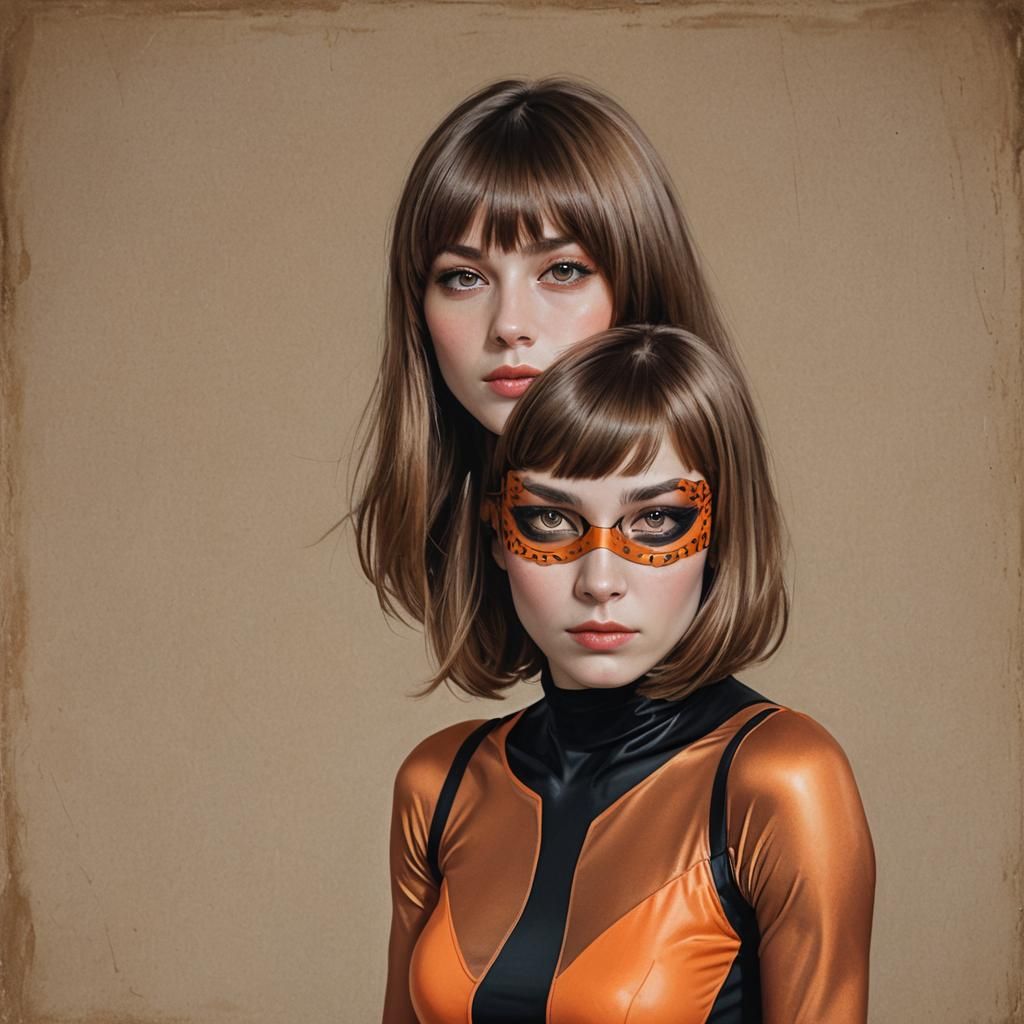 Russian Woman Superhero Portrait in Hyperrealism