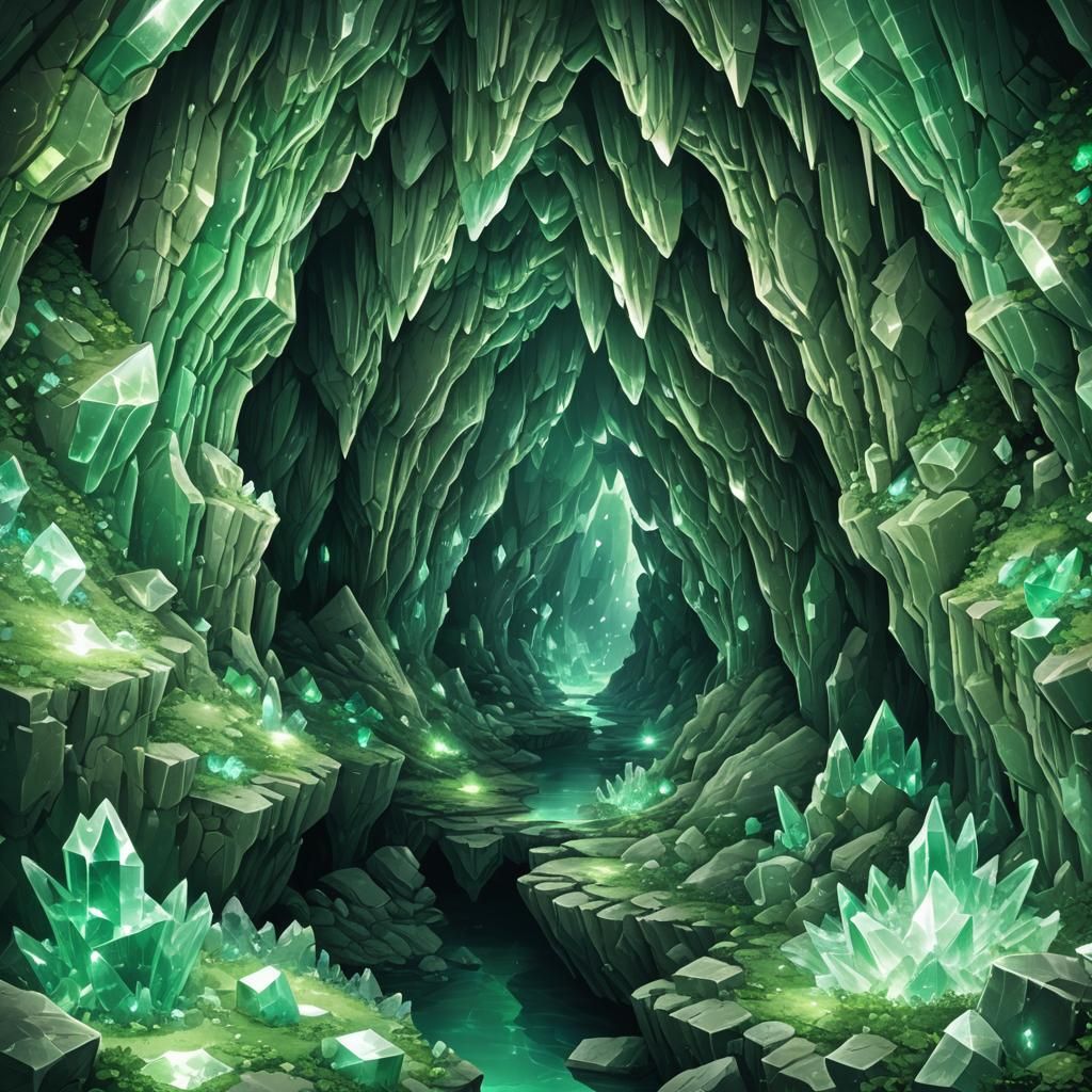 Crystalline Green Cavern