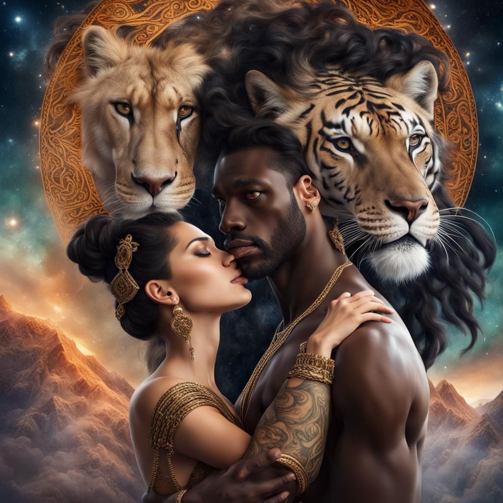 Gypsy Queen's Intergalactic Kiss with Flying Lions