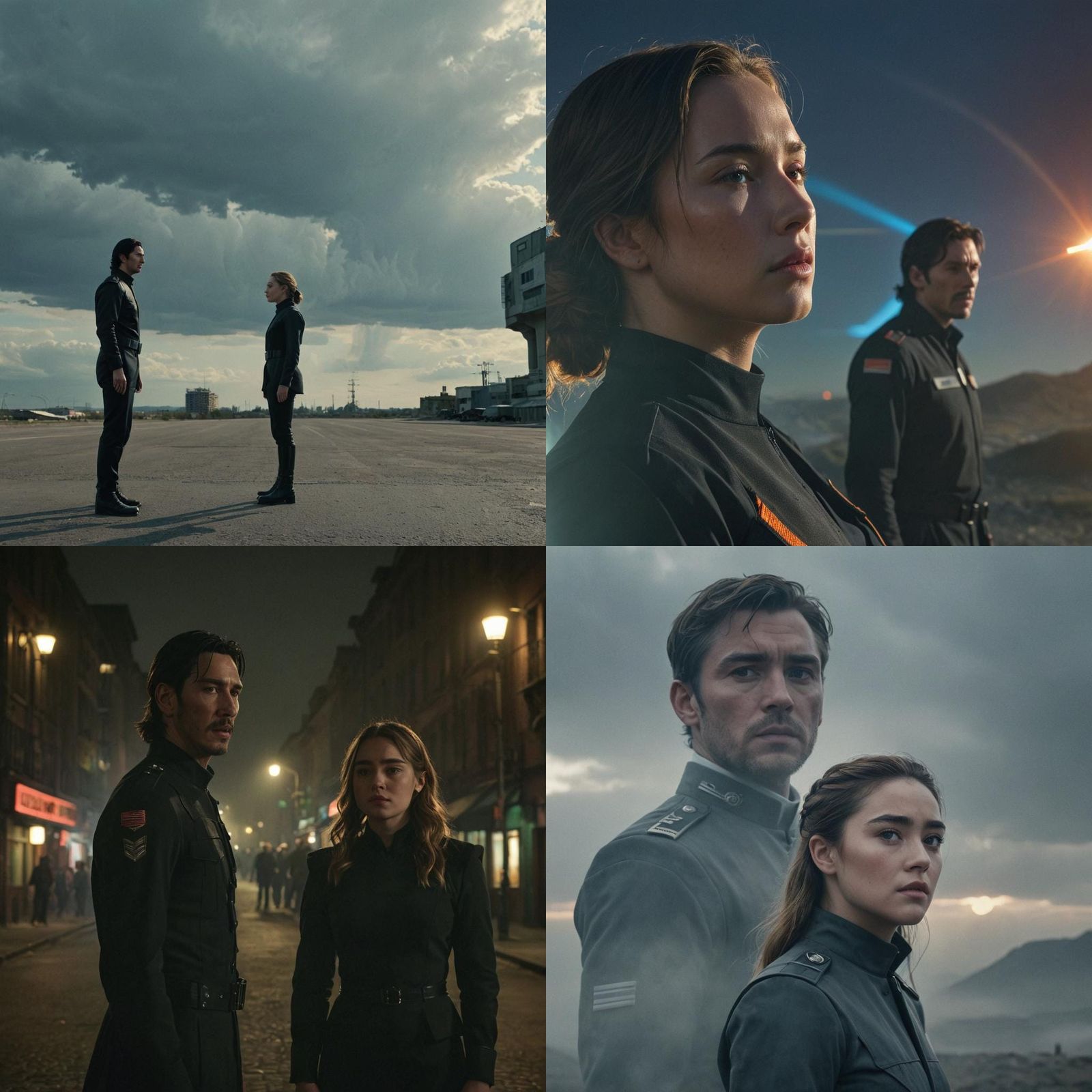 Hyperrealistic Image of Futuristic Encounter in Russia