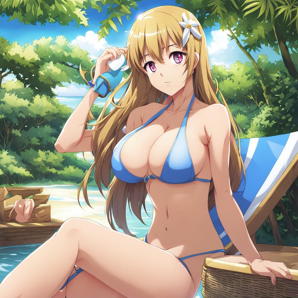 Anime Style Bikini Illustration