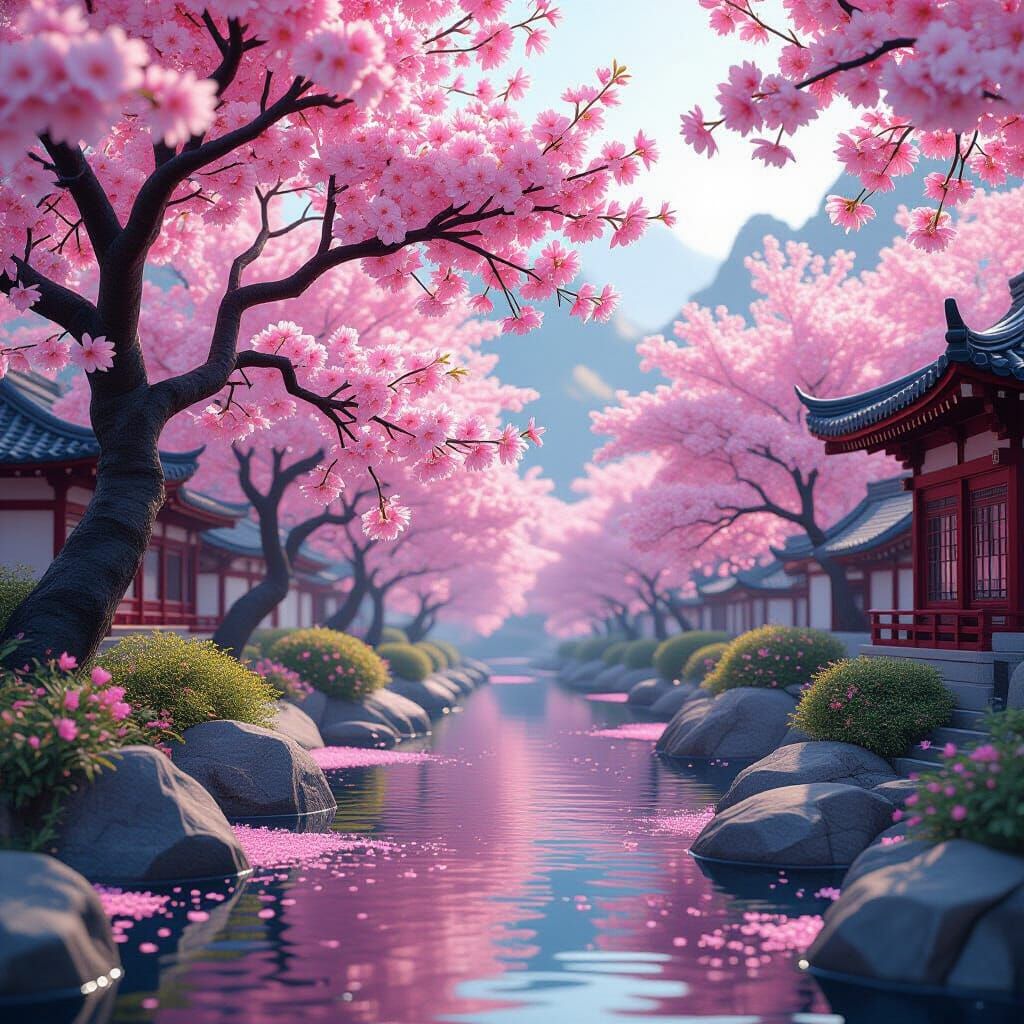 Breathtaking Cherry Blossoms in Full Bloom