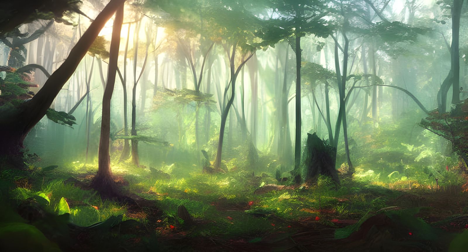 Lush Forest Concept Art in 8K Resolution