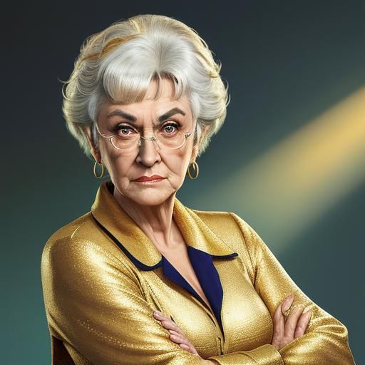 Golden Girl Teacher in Class: Hyperrealistic Concept Art