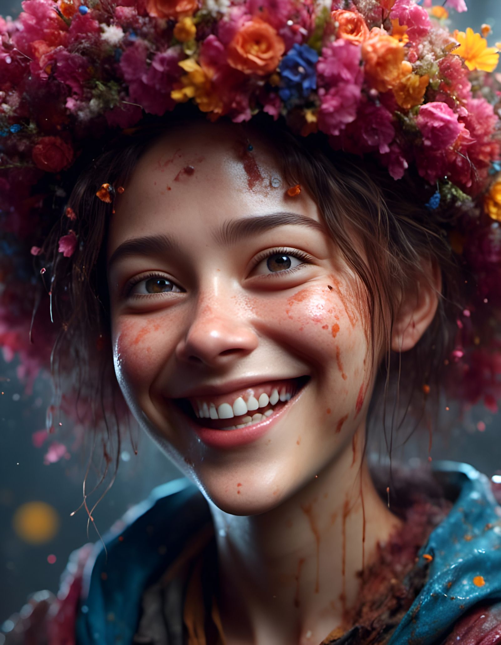 Smiling Character Portrait in Studio Lighting