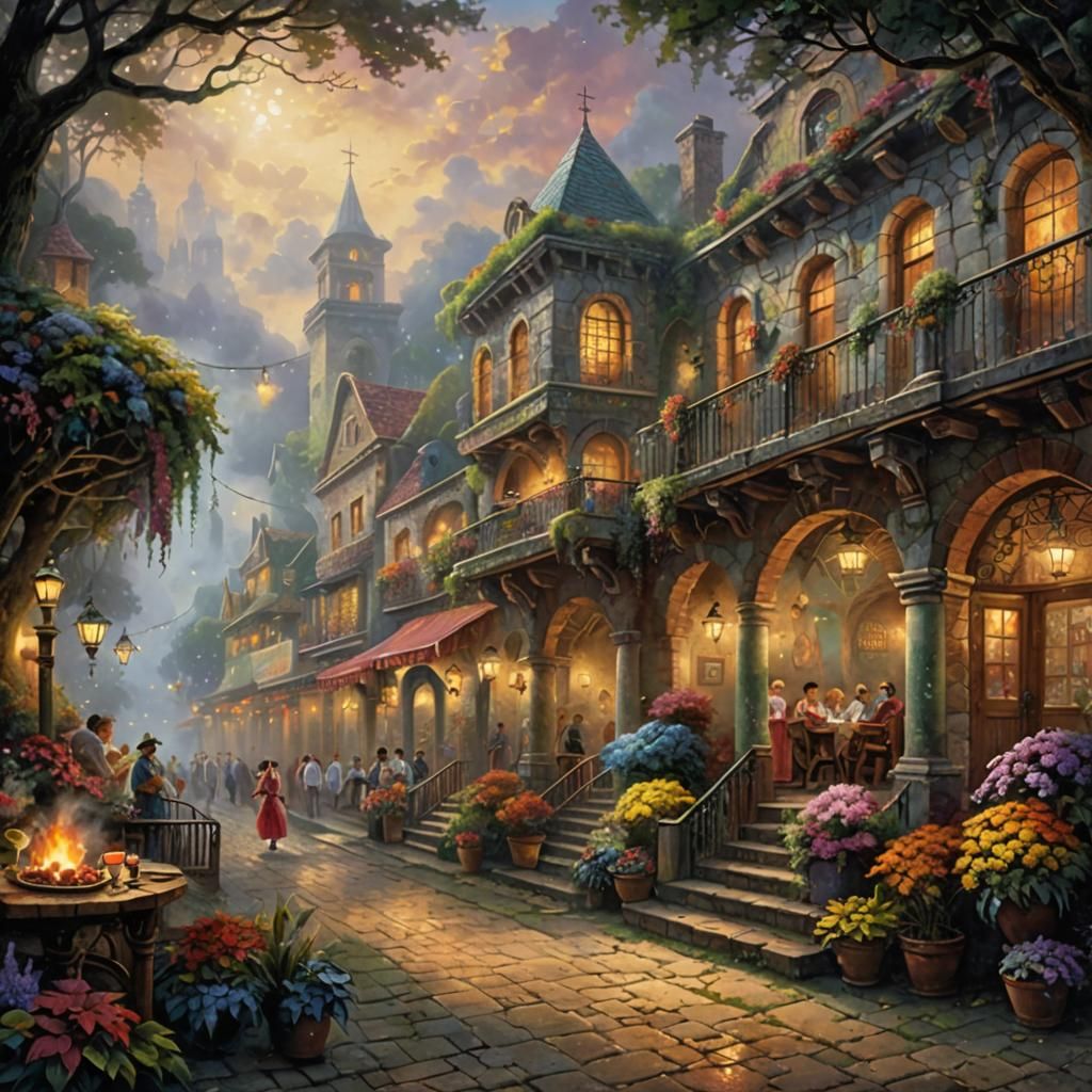 Festive Mexican Dishes in Ethereal Fantasy Style