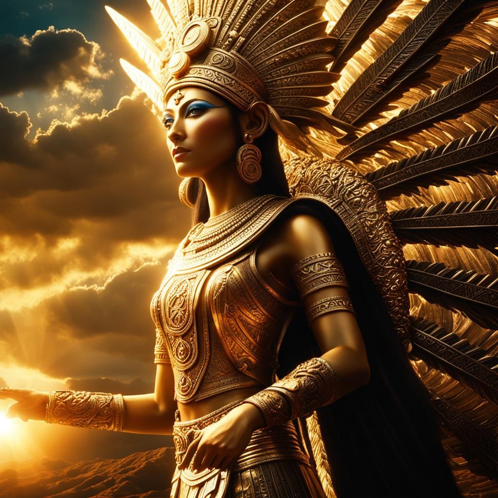 Anunnaki Goddess Ninhursag in Heavenly Group Scene