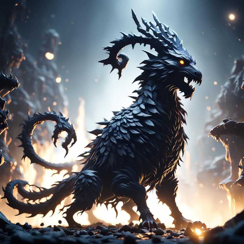 Polymorph Silhouette in 3D Game Cinematic Style