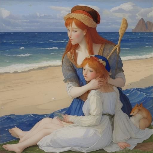 Foxes by the Sea: An Artistic Allegory