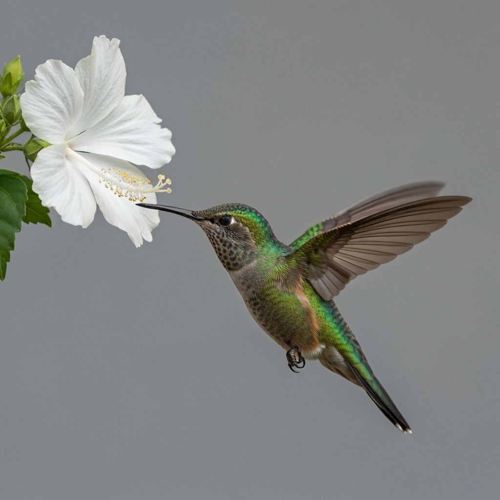 Hummingbird Nectar: Photorealistic Wildlife Photography