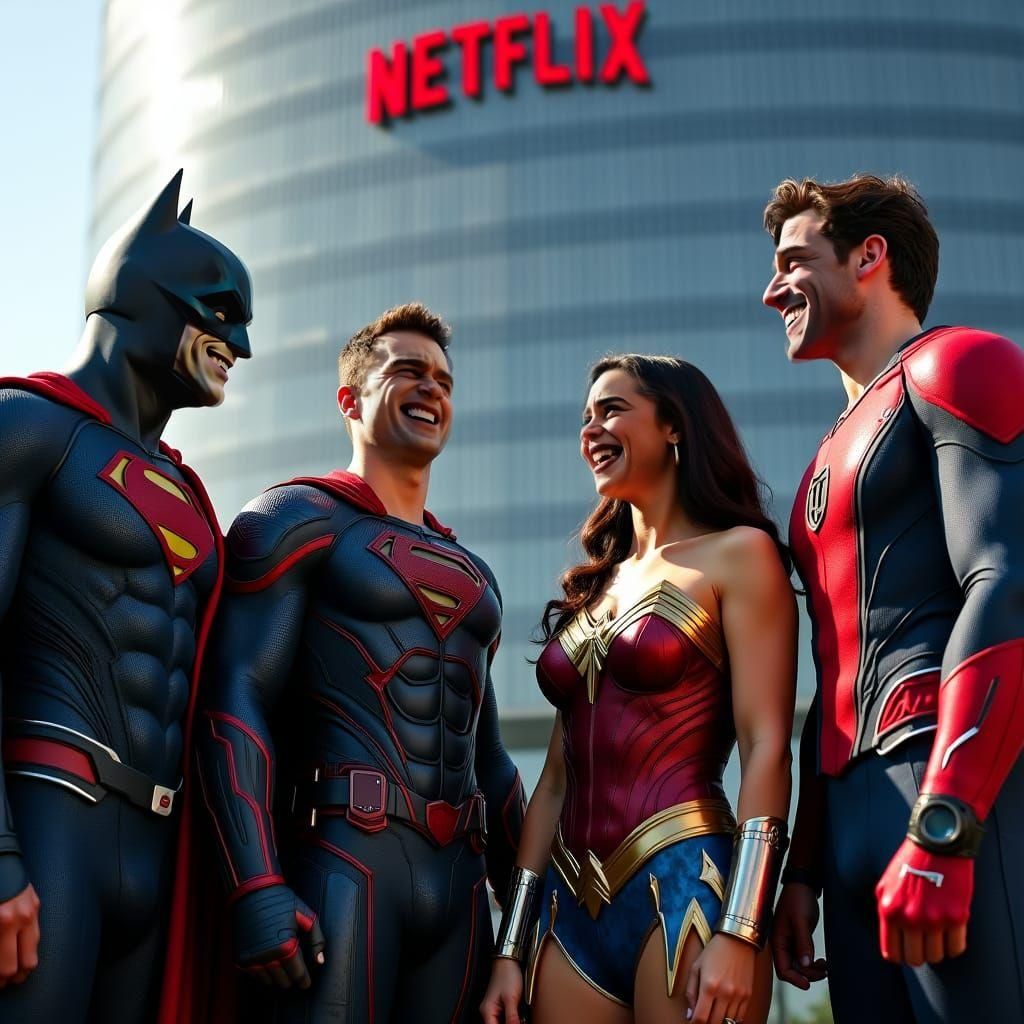 Marvel and DC Heroes Celebrate at Netflix