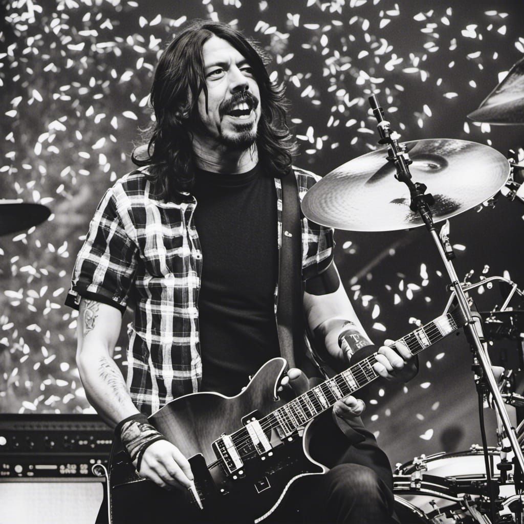 Realistic AI Portrait of Dave Grohl