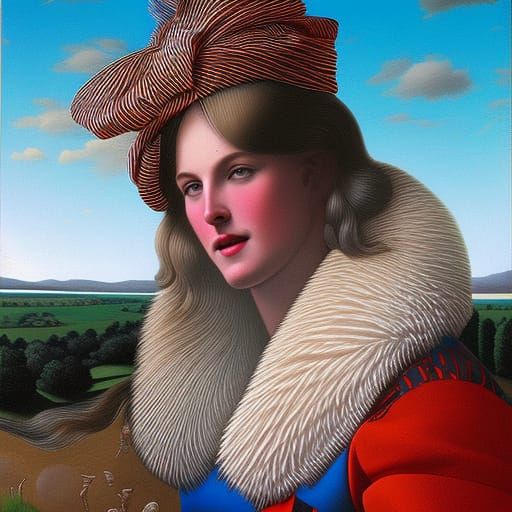 Baroque Blonde Hair in a Renaissance Style