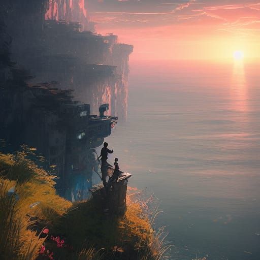 The horizon.