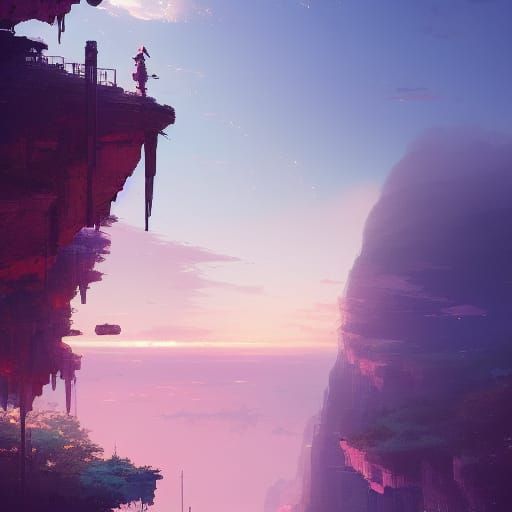 The sunset.