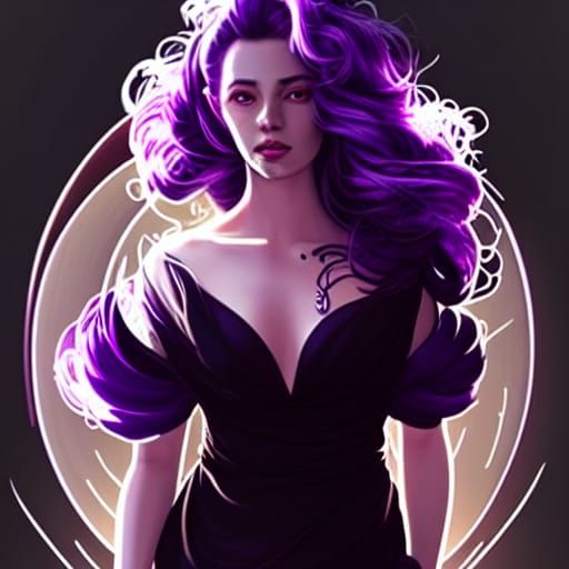 Ethereal Fire Woman Portrait in Hyperdetailed Style