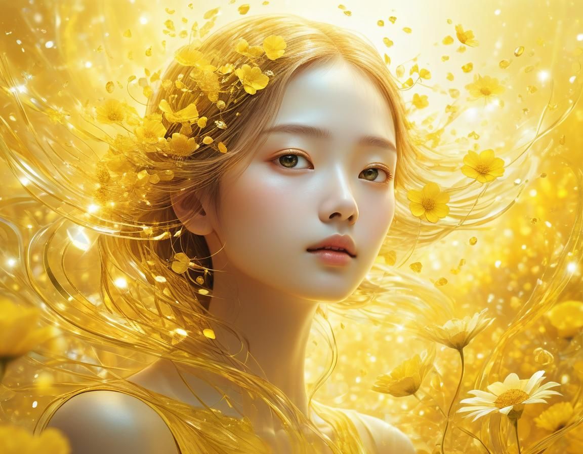 Ethereal Abstract Floral Art in Ultra HD